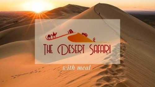 Desert safari with dinner